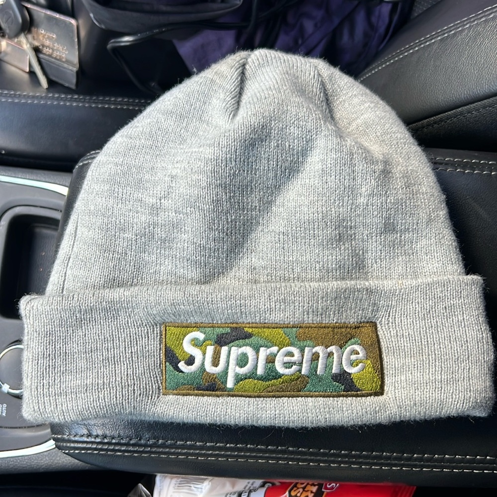 Supreme box logo beanie cap